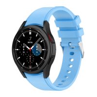 eses Szilikon szíj Samsung Galaxy Watch 4, 5, 6 telefonokhoz - Világoskék, 20 mm