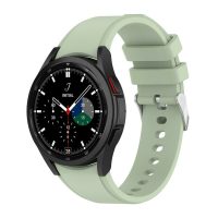 eses Szilikon szíj Samsung Galaxy Watch 4, 5, 6 telefonokhoz - Világoszöld, 20 mm