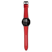 eses Sport bőr szíj Samsung Galaxy Watch 4, 5, 6 telefonokhoz - Piros, 20 mm