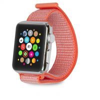 eses Nylon szíj Apple Watchhoz - Narancsvörös 42mm, 44mm, 45mm, 49mm