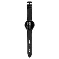 eses Sport bőr szíj Samsung Galaxy Watch 4, 5, 6 órához - Fekete, 20 mm