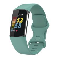 eses szilikon pánt Fitbit Charge 5 és 6 készülékhez - L méret, zöld