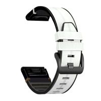 eses Sportos bőr heveder Garminhoz - Fehér, QuickFit 22 mm