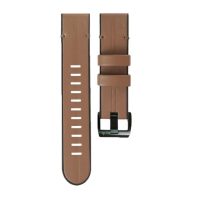 eses Sport bőr szíj Garmin készülékhez - Világosbarna, QuickFit 26 mm