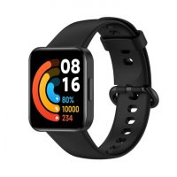 eses Szilikon szíj Xiaomi Redmi Watch 2-höz - Fekete