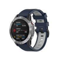 eses Szilikon pánt Garminhoz - Sötétkék szürke, QuickFit 22 mm