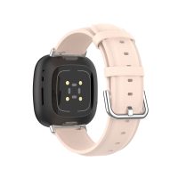 eses Bőrszíj Fitbit Versa 3 és 4, Sense 1 és 2 - Rózsaszínű