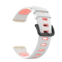 eses Szilikon sportszíj Huawei Band 7-hez - Fehér rózsaszín