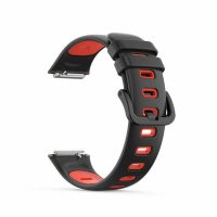 eses Szilikon sportszíj Huawei Band 7-hez - Fekete piros