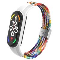 eses Nylon szíj szilikon ággyal Xiaomi Mi Band 7-hez - Színes