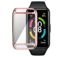 Védőburkolat Huawei Band 6, 7 és Honor Band 6 készülékhez - Rózsaszín