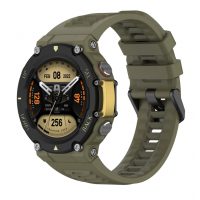 eses Szilikon szíj Xiaomi Amazfit T-Rex 2-höz - Khaki