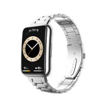 eses Fém szíj a Huawei Watch Fit 2 készülékhez - Ezüst