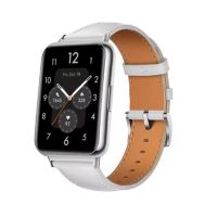eses Bőrszíj a Huawei Watch Fit 2 órához - Krém fehér
