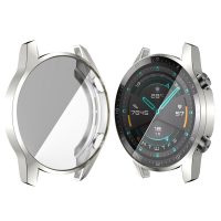 Szilikon borítás a Huawei Watch GT2 46 mm-es órához - Ezüst