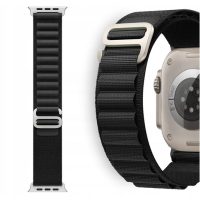 eses Alpine húzás Apple Watch-hoz - Fekete, 42 mm, 44 mm, 45 mm, 49 mm