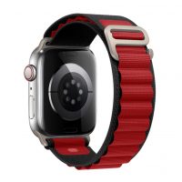 eses Alpine húzás Apple Watch-hoz - Piros fekete, 42 mm, 44 mm, 45 mm, 49 mm