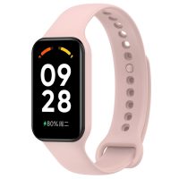 eses Szilikon szíj Redmi Smart Band 2 GL és Smart Band 8 Active-hez - Rózsaszín