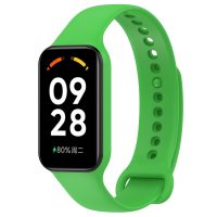 eses Szilikon szíj Redmi Smart Band 2 GL és Smart Band 8 Active-hez - Világoszöld