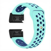 eses Szilikon perforált szíj Garminhoz - Mentakék, QuickFit 26mm