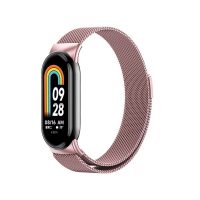 eses Milanese Stroke a Xiaomi Mi Band 8-hoz - Rózsaszín