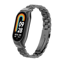 eses Fém szíj Xiaomi Mi Band 8-hoz - Fekete