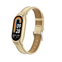 eses Bőr szíj Xiaomi Mi Band 8-hoz - Arany