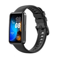 eses Szilikon szíj Huawei Band 8-hoz - Fekete