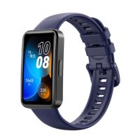 eses Szilikon szíj Huawei Band 8-hoz - Sötétkék