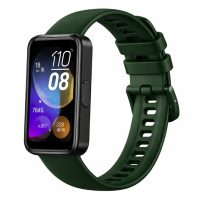 eses Szilikon szíj a Huawei Band 8, 9 és 10-hez - Sötétzöld