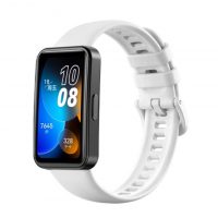 eses Szilikon szíj Huawei Band 8-hoz - Fehér