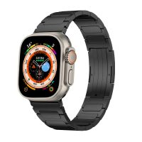 Titán szegmentális Apple Watchhoz - Fekete 42mm, 44mm, 45mm, 49mm