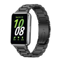 eses Fém szíj Samsung Galaxy Fit 3-höz - Fekete