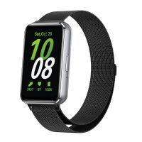 eses Milanese Loop for Samsung Galaxy Fit 3 - Fekete