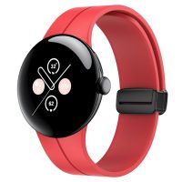 eses Szilikon szíj mágneses zárral a Google Pixel Watch 1, 2 órához - Red