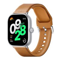 eses Szilikon szíj kombinált Xiaomi Redmi Watch 4 és Xiaomi Smart Band 8 Pro órákhoz - Barnás sárga