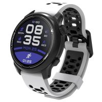 eses Szilikon perforált szíj - Fehér és fekete, 22 mm