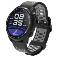 eses Szilikon perforált szíj - Fekete és szürke, 22 mm