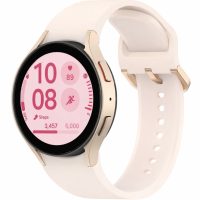 eses Szilikon szíj Samsung Galaxy Watch 4, 5, 6, 7, FE - Rózsaszín bézs, OneClick