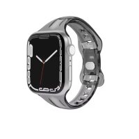 eses szilikon átlátszó szíj Apple Watchhoz - fekete 42mm, 44mm, 45mm