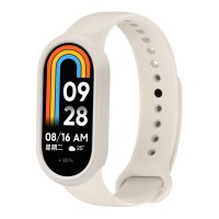 eses Szilikon szíj és keret Xiaomi Smart Band 8 és 9 készülékekhez - Bézs