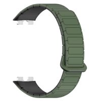 eses Szilikon szíj Huawei Band 8, 9-hoz - Zöld