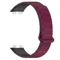 eses Szilikon szíj Huawei Band 8, 9-hoz - Sötétvörös
