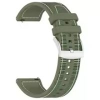 eses Szilikon steppelt szíj Huawei Watch GT5 41 mm és GT5 pro 42 mm - Zöld