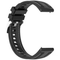 eses Szilikon steppelt szíj Huawei Watch GT5 41 mm és GT5 Pro 42 mm - Fekete