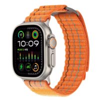 eses Nylon szíj Apple Watch-hoz - Narancssárga 42mm, 44mm, 45mm, 49mm