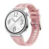 eses Szilikon steppelt szíj Huawei Watch GT5 41 mm és GT5 Pro 42 mm - Rózsaszín