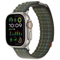 eses Nylon szíj Apple Watch-hoz - Zöld 42mm, 44mm, 45mm, 49mm