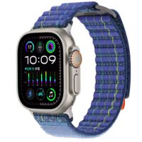 eses Nylon szíj Apple Watch-hoz - Kék 42mm, 44mm, 45mm, 49mm