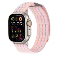 eses Nylon szíj Apple Watch-hoz - Rózsaszín 42mm, 44mm, 45mm, 49mm